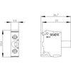 Siemens LED module, integrated, screw, blue, 24VDC/DC
