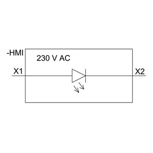 Siemens Sirius ACT LED module with integrated LED 230VAC, white