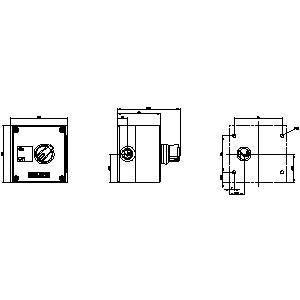 Siemens Enclosure for command devices, On/Off, 22mm