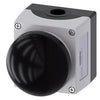 Siemens Enclosure, center, palm pushbutton, black, 1NO