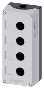 Siemens Enclosure for command devices, grey, 4 holes, 22 mm