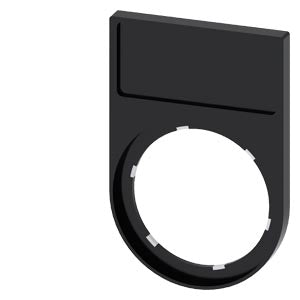 Siemens Label holder for 12.5 x 27mm labeling plate, black