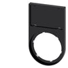 Siemens Label holder, flat, black frame, 17.5 x 27mm