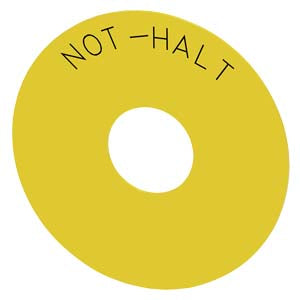 Siemens Backing plate for Emergency stop pushbutton, yellow