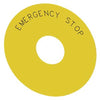 Siemens Backing plate for emergency stop p/button, yellow Siemens