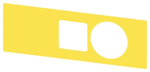 Siemens Backing plate for e/stop mushroom pushbutton, yellow
