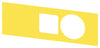 Siemens Backing plate for e/stop mushroom pushbutton, yellow