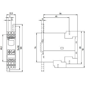Siemens Digital monitoring relay, 3-phase