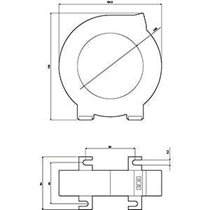 Siemens Residual-current transformer, 80mm opening, 30mA, 40A
