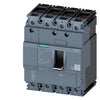 Siemens Sentron Molded case circuit breaker, 4-pole, Din rail, 25kA, 100A