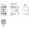 Siemens circuit breaker 3VA1 IEC Frame 160 breaking capacity class H Icu=70 kA @ 415 V 3-pole