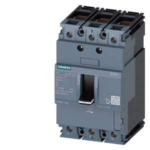 Siemens Sentron MCCB, 3-pole, fixed mount, 55kA breaking capacity, 160A