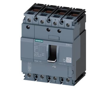 Siemens Circuit breaker 3VA1, class S, 4-pole, 36kA @ 415V, 25A