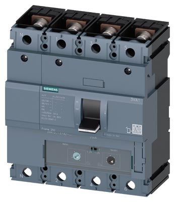 Siemens Circuit breaker, 250 breaking capacity, 4-pole, 36kA @ 415V
