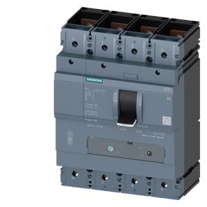 Siemens Sentron Molded case circuit breaker, fixed mount, 4-pole, 630A, 55kA