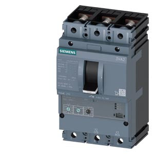 Siemens Sentron Circuit breaker, frame 250, 3-pole, class M, 55kA @ 415V
