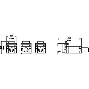 Siemens Box terminal, 3 units for 3VA4/5 125