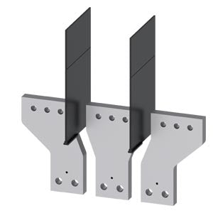 Siemens Front bus connector, 3 piece for 3VA15/25 1000