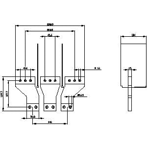 Siemens Phase barriers, 2 piece for 3VA15/25 1000