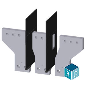 Siemens Phase barriers, 2 piece for 3VA15/25 1000