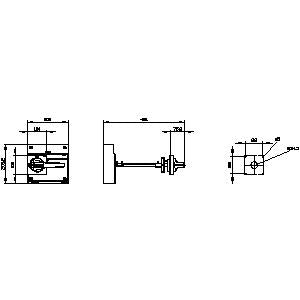 Siemens Door mounted rotary operator, door interlocking, 24VDC