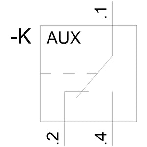 Siemens Auxiliary switch, changeover contacts, type HP