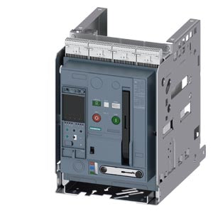 Siemens Withdrawable circuit breaker, frame size 1, 3-pole, 55kA