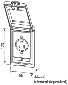 Murr Modlink MSDD Frame, single, metal