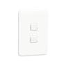 Schneider Iconic 2-Way switch, 2-lever, white, 4x2 Schneider Electric