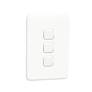 Schneider Iconic Switch, white, 3-lever, 1-way, 250V Schneider Electric