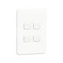 Schneider Iconic Cover frame + fixing frame, vertical, 4 rockers Schneider Electric