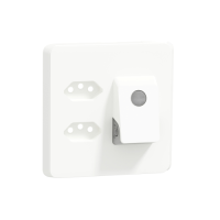 Schneider Iconic Cover frame, night walk sensor, white Schneider Electric