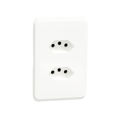 Schneider Iconic socket outlet, white, 2 x Euro, 16A Schneider Electric