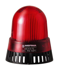 Werma Buzzer/flash, continuous/pulsed tone, red, 24VAC/DC Werma