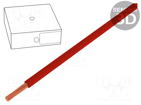 Lapp H07V-K Power/control cable, red, 10mm²