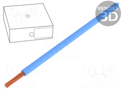 Lapp H07V-K Power/control cable, blue, 25mm²