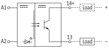 Murr Opto-coupler module, transistor, 24VDC, 1.2A