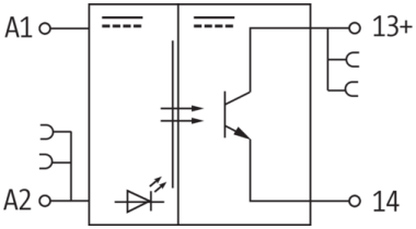 Murr Miro TR Opto-coupler, screw, 24VDC, 0.5A