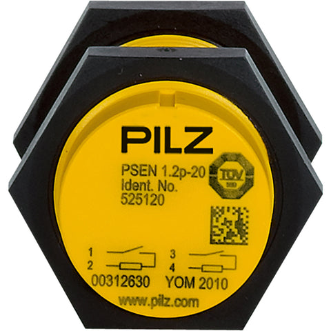 Pilz Magnetic safety switch, 2NO, male, M8, 4-pole, 24VDC