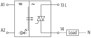 Murr Miro TH, Opto-coupler, triac 0.5A, 230VAC, screw