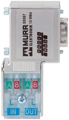 Murr Profibus plug, male, Sub D, 90°