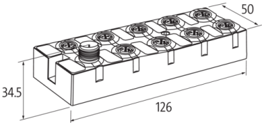 Murr I/O Extension module, 16 digital inputs, PNP, 8 × M12