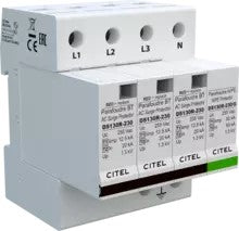 Citel DS134R-230/G SPD, type 1+2, AC, 3P+N, 20kA