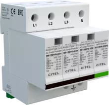 Citel DS134VGS-230/G SPD, type 1+2+3, AC, 3P+N Citel
