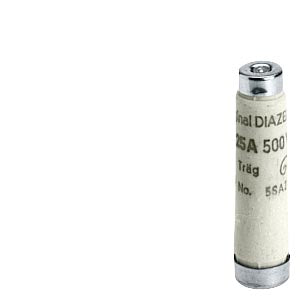 Siemens E16 Diazed fuse link, slow-response, 500V, 6A