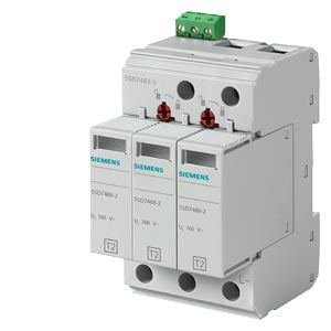 Siemens Surge arrester, pluggable, type 2, 3-pole, 750VAC