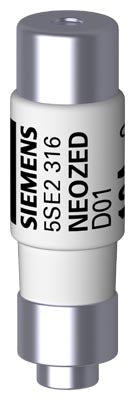 Siemens D01 Neozed fuse, gG, 400VAC, 2A