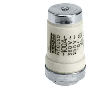 Siemens Neozed fuse link with silver coated contact caps, 50A