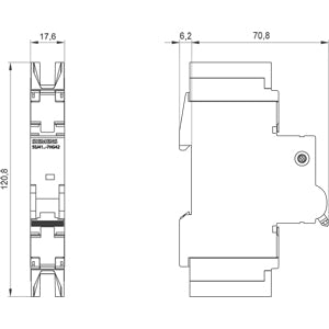 Siemens Circuit breaker, 1-pole, 10kA, 2A