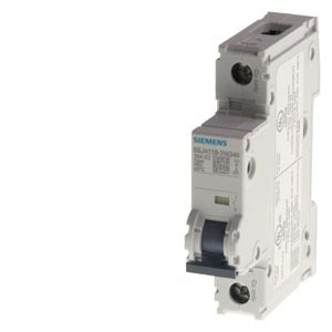 Siemens Miniature circuit breaker, Curve C, 1-pole, 70mm, 240V, 14kA, 6A